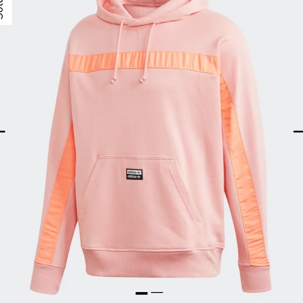 Adidas pink hoodie reflective
